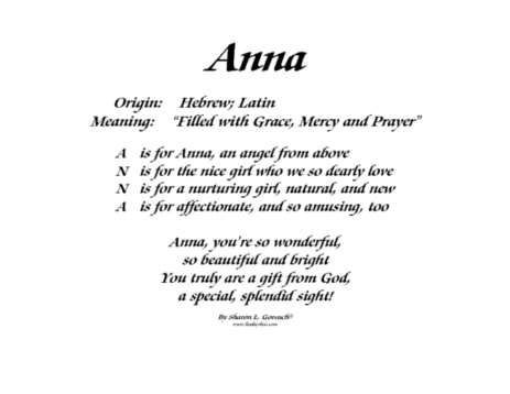 Meaning of Anna - LindseyBoo