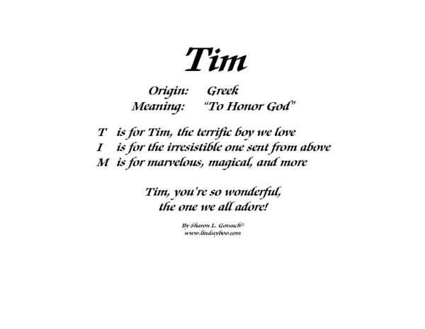 Meaning Of Tim LindseyBoo