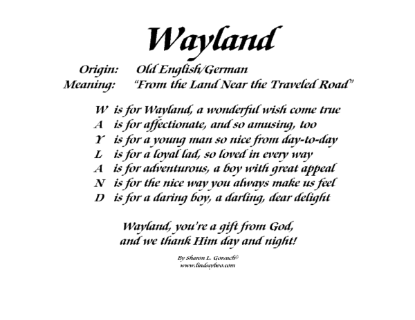 Meaning of Wayland LindseyBoo